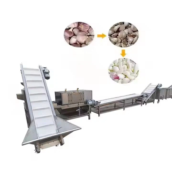 Automatic Garlic Peeled Making Machine Garlic Peeling And Drying Production Line